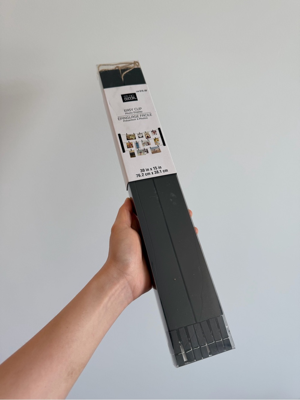 Black Photo Display Clip Strips